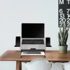 SUPORT de birou LOGILINK pt. notebook, 9 pozitii, holder pt. smartphone, suporta dimensiuni 10-15.6&quot;, pliabil, negru, &quot;AA0133&quot;