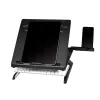SUPORT de birou LOGILINK pt. notebook, 9 pozitii, holder pt. smartphone, suporta dimensiuni 10-15.6&quot;, pliabil, negru, &quot;AA0133&quot;