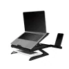 SUPORT de birou LOGILINK pt. notebook, 9 pozitii, holder pt. smartphone, suporta dimensiuni 10-15.6&quot;, pliabil, negru, &quot;AA0133&quot;