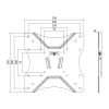 SUPORT de perete LOGILINK, pt 1 TV/monitor plat, diag. max 42 inch, fix, max 25 Kg, &quot;BP0004&quot;