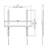 SUPORT de perete LOGILINK, pt 1 TV/monitor plat, diag. max 55 inch, fix, max 40 Kg, &quot;BP0013&quot;