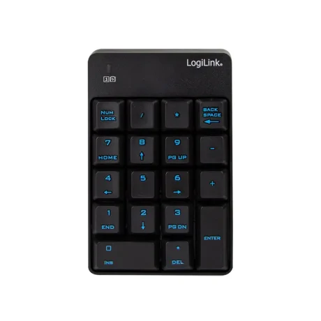 TASTATURA numerica  Logilink, wireless, 18 taste, negru, &quot;ID0120&quot; lichidare stoc (include TV 0.8lei)