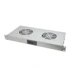 UNITATE RACIRE LOGILINK, 1U pentru rack 19&quot;, 2 ventilatoare, 1600rpm, 25dBA, flux aer 49.8cfm, otel 1.5mm, cu termostat, cablu alimentare 1.8m, grey &quot;FAU02FG&quot; (include TV 10lei)