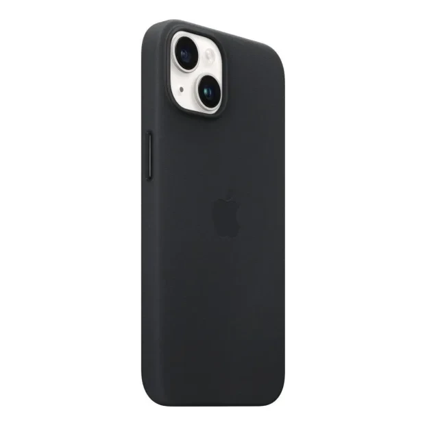 Husa Leather Silicone Case Magsafe pentru iPhone 14 Plus  Midnight