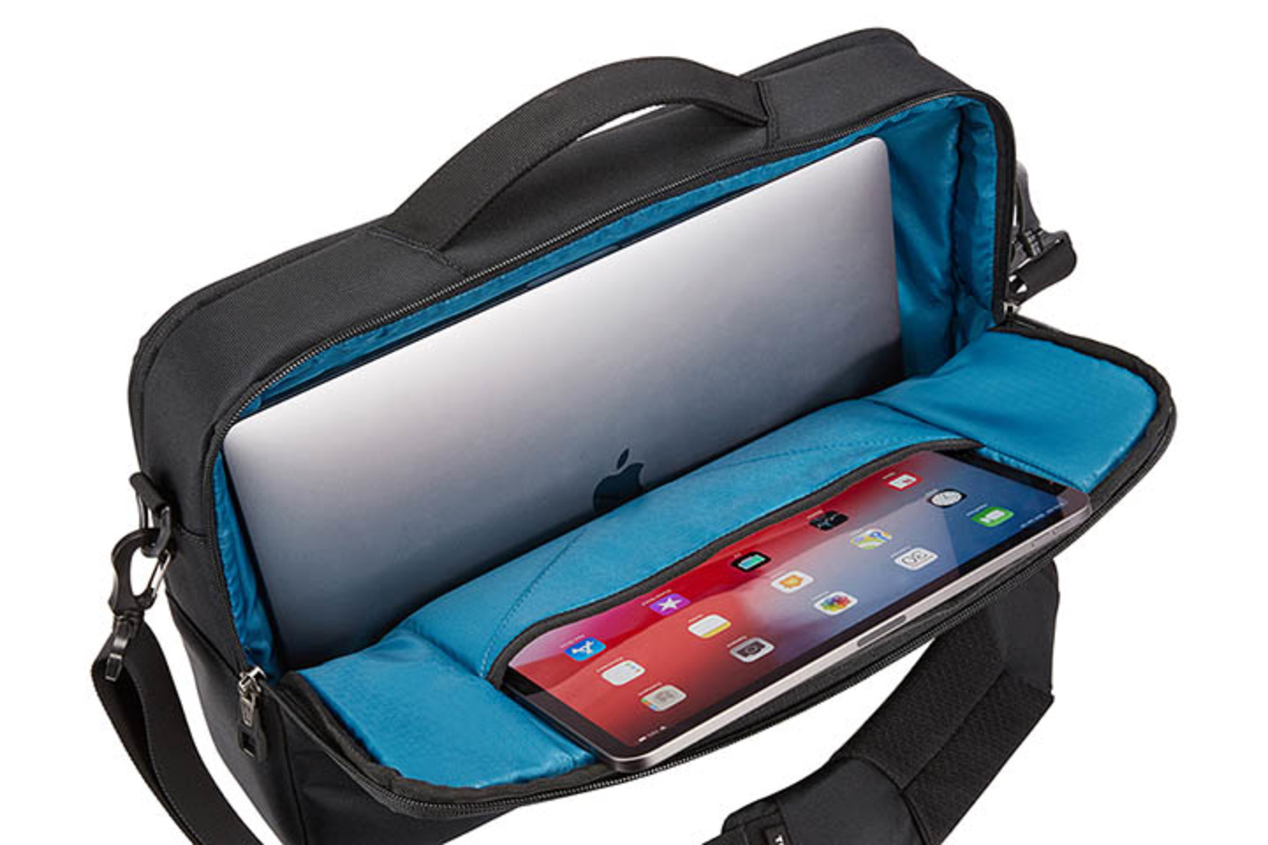 GEANTA THULE, pt. notebook de max. 15.6 inch, 2 compartimente, buzunar frontal x 2 | buzunar dorsal, waterproof, nylon, negru, "TSSB-316B BLACK" / 3204086 thumb