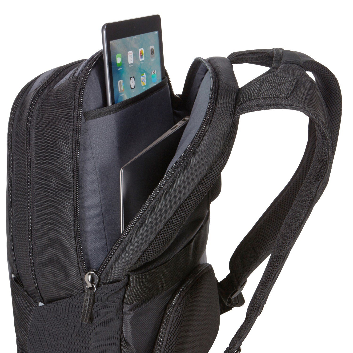 RUCSAC CASE LOGIC, pt. notebook de max. 14 inch, 2 compartimente, buzunar frontal x 2 | buzunar lateral x 2 | buzunar dorsal, waterproof, poliester, negru, 3203266 "RBP-414 BLACK" thumb