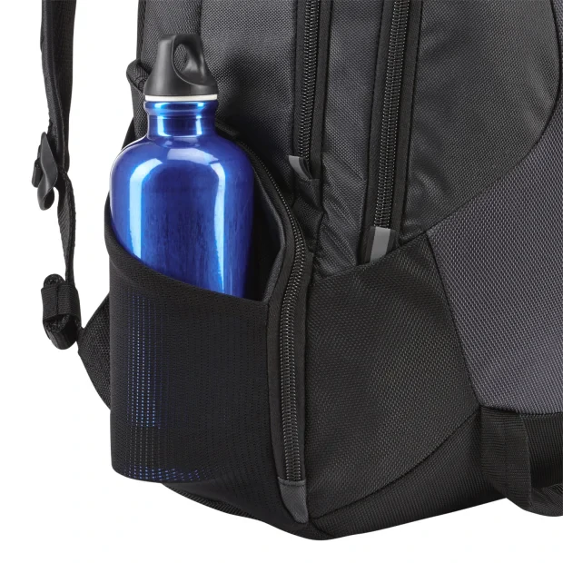RUCSAC CASE LOGIC, pt. notebook de max. 14 inch, 2 compartimente, buzunar frontal x 2 | buzunar lateral x 2 | buzunar dorsal, waterproof, poliester, negru, 3203266 &quot;RBP-414 BLACK&quot;