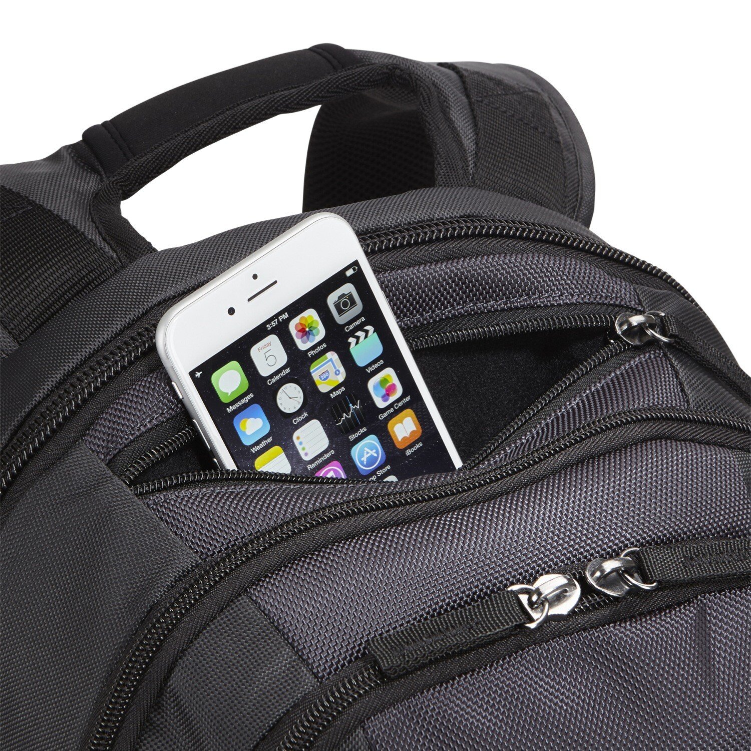 RUCSAC CASE LOGIC, pt. notebook de max. 14 inch, 2 compartimente, buzunar frontal x 2 | buzunar lateral x 2 | buzunar dorsal, waterproof, poliester, negru, 3203266 "RBP-414 BLACK" thumb