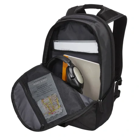 RUCSAC CASE LOGIC, pt. notebook de max. 14 inch, 2 compartimente, buzunar frontal x 2 | buzunar lateral x 2 | buzunar dorsal, waterproof, poliester, negru, 3203266 &quot;RBP-414 BLACK&quot;