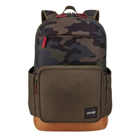 RUCSAC CASE LOGIC, pt. notebook de max. 15.6&quot;, 2 compartimente, buzunar frontal x 2, buzunar lateral x 2, waterproof,  volum 29 litri, poliester, model camuflaj/ maro, &quot;Query&quot;,  &quot;RLCL-4116 OLIVE CAMO/CUMIN&quot; / 3203851