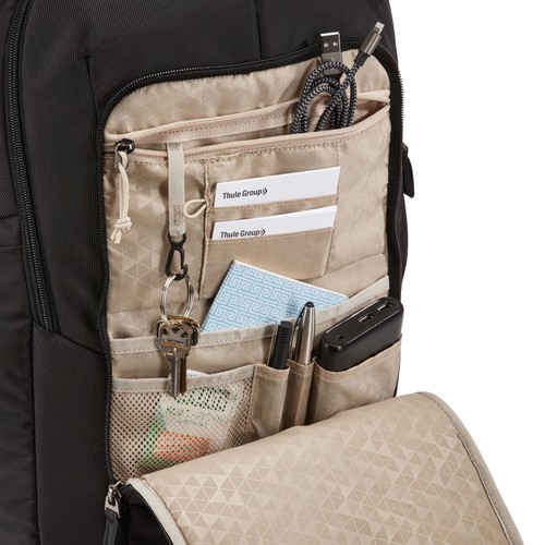 RUCSAC CASE LOGIC, pt. notebook de max. 17.3 inch, 2 compartimente, buzunar frontal x 2 | buzunar lateral x 2, waterproof, nylon, negru, "NOTIBP-117 BLACK" thumb