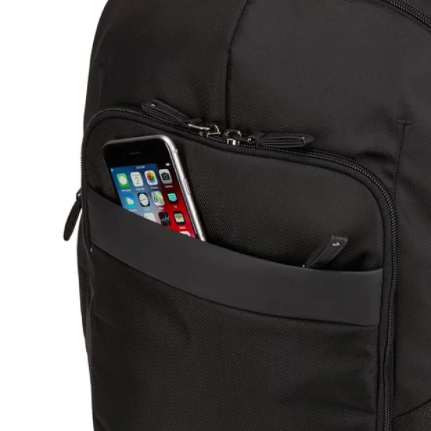 RUCSAC CASE LOGIC, pt. notebook de max. 17.3 inch, 2 compartimente, buzunar frontal x 2 | buzunar lateral x 2, waterproof, nylon, negru, &quot;NOTIBP-117 BLACK&quot;