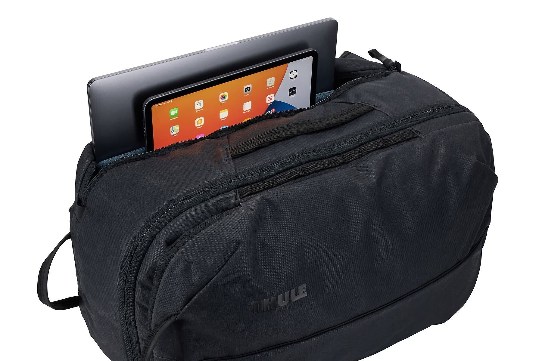 RUCSAC THULE Aion, pt. notebook de max. 15 .6 inch, 2 compartiment, buzunar frontal x 2 | buzunar lateral x 2, waterproof, nylon, negru, "TATB140 Black" / "3204723" thumb