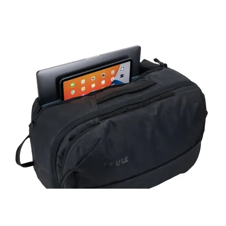 RUCSAC THULE Aion, pt. notebook de max. 15 .6 inch, 2 compartiment, buzunar frontal x 2 | buzunar lateral x 2, waterproof, nylon, negru, &quot;TATB140 Black&quot; / &quot;3204723&quot;