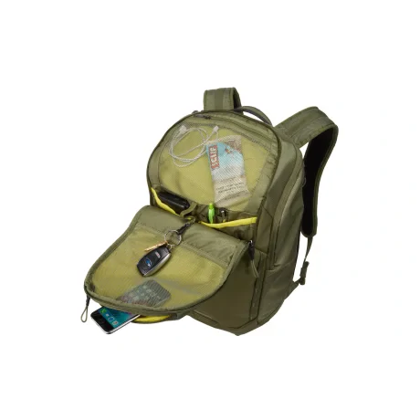 RUCSAC THULE, pt. notebook de max. 15.6 inch, 1 compartiment, buzunar frontal | buzunar lateral | buzunar dorsal, waterproof, nylon, verde, &quot;TCHB-115 OLIVINE&quot; / 3204294
