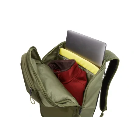 RUCSAC THULE, pt. notebook de max. 15.6 inch, 1 compartiment, buzunar frontal | buzunar lateral | buzunar dorsal, waterproof, nylon, verde, &quot;TCHB-115 OLIVINE&quot; / 3204294