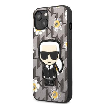 Husa Karl Lagerfeld Ikonik Flower  iPhone 13 Grey thumb