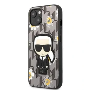 Husa Karl Lagerfeld Ikonik Flower  iPhone 13 Grey