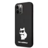 Husa Karl Lagerfeld Liquid Silicone Choupette NFT iPhone 13 Pro Max Black