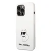 Husa Karl Lagerfeld Liquid Silicone Choupette NFT  iPhone 13 Pro White