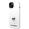 Husa Karl Lagerfeld Liquid Silicone Choupette NFT  iPhone 14 Plus White