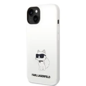 Husa Karl Lagerfeld Liquid Silicone Choupette NFT  iPhone 14 Plus White