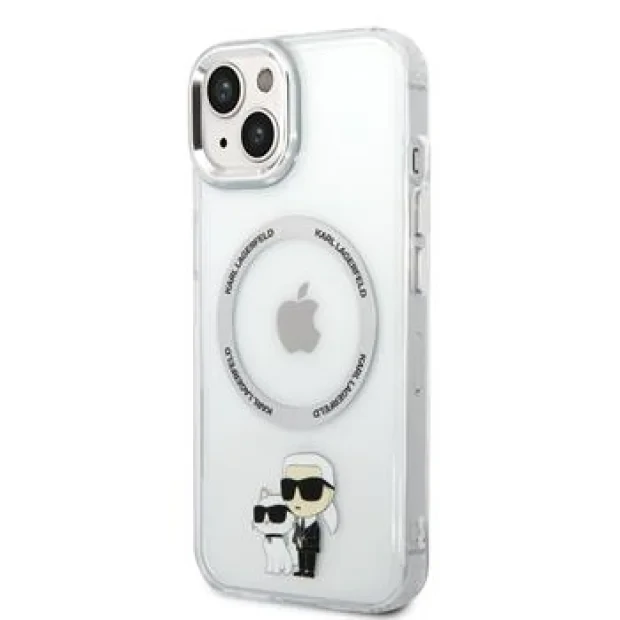 Husa Karl Lagerfeld MagSafe pentru iPhone 14 Plus Transparent