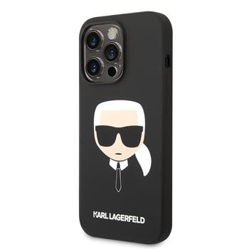 Husa Karl Lagerfeld MagSafe Liquid Silicone iPhone 14 Pro Black thumb