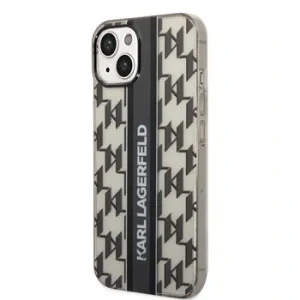 Husa  Karl Lagerfeld Monogram Vertical Stripe iPhone 14 Plus Black
