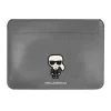 Geanta Karl Lagerfeld Saffiano Ikonik Computer Sleeve 16&quot; Silver