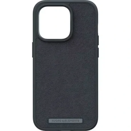 Husa Cover Njord Suede Comfort pentru iPhone 14 Pro Negru