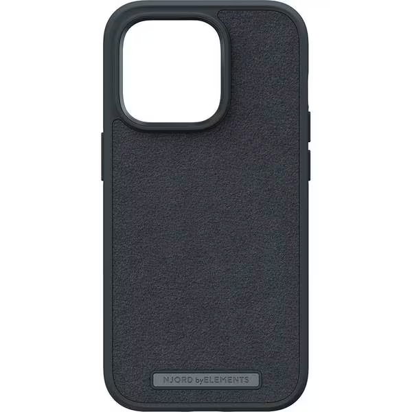 Husa Cover Njord Suede Comfort pentru iPhone 14 Pro Max Negru thumb