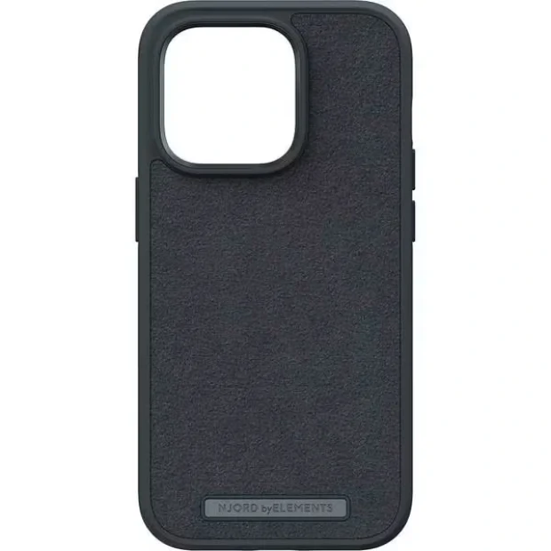 Husa Cover Njord Suede Comfort pentru iPhone 14 Pro Max Negru