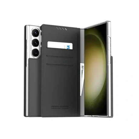 Husa Book Araree Mustang Handmade pentru Samsung Galaxy S23 Plus Black