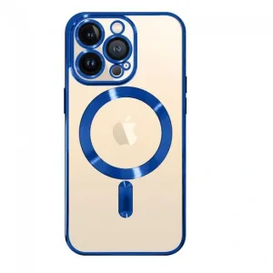 Husa Cover Beauty Lens Frame Magsafe pentru iPhone 13 Pro Max Albastru