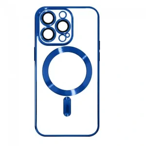 Husa Cover Beauty Lens Frame Magsafe pentru iPhone 14 Pro Albastru