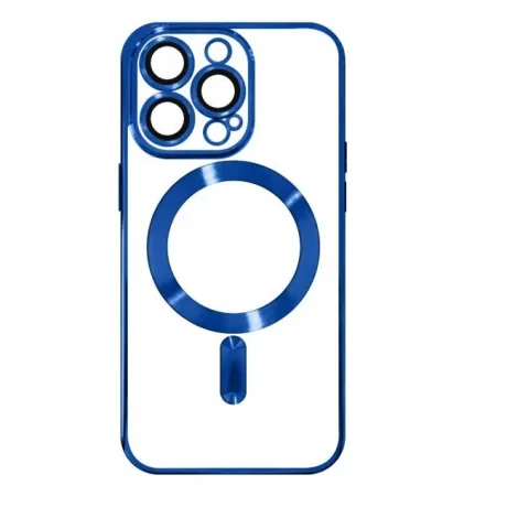 Husa Cover Beauty Lens Frame Magsafe pentru iPhone 14 Pro Albastru