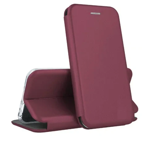 Husa Book OC Piele Ecologica pentru Samsung Galaxy S20 FE/S20 FE 5G Visiniu