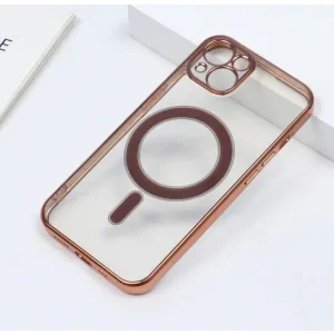 Husa Cover Beauty Lens Frame Magsafe pentru iPhone 13 Auriu