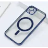 Husa Cover Beauty Lens Frame Magsafe pentru iPhone 14 Plus Albastru