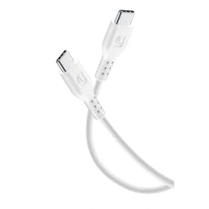 Cablu Date Cellularline 1.2M Usb C-Usb C  Alb