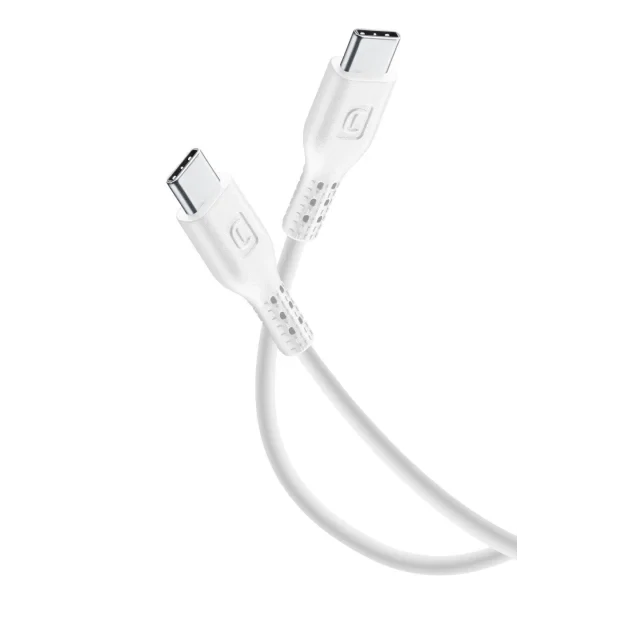 Cablu Date Cellularline 1.2M Usb C-Usb C  Alb