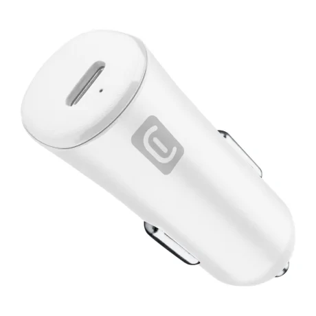 Incarcator Auto Cellularline 20W Usb-C Alb