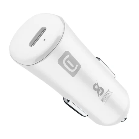 Incarcator Auto Cellularline 25W Usb-C  Alb