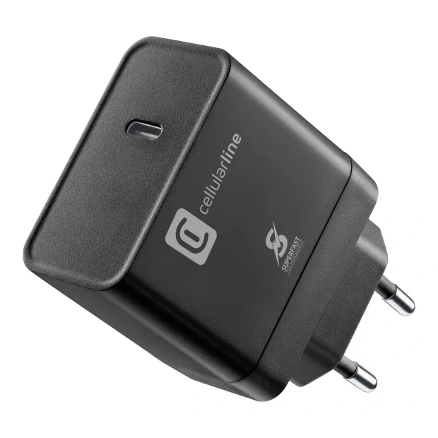 Incarcator Retea Cellularline Super Fast PD 45W Type-C  Negru