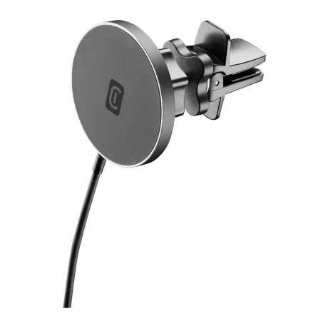 Set Suport Auto Cellularline AirVent cu Incarcator Wireless MagSafe MAGSFHOLDERWIRK Negru