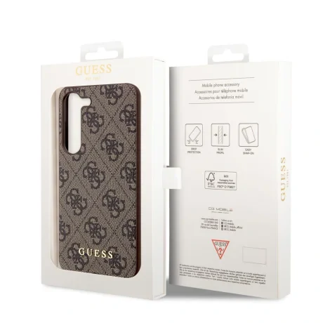 Husa Guess 4G Charms pentruSamsung Galaxy S23 Plus Brown
