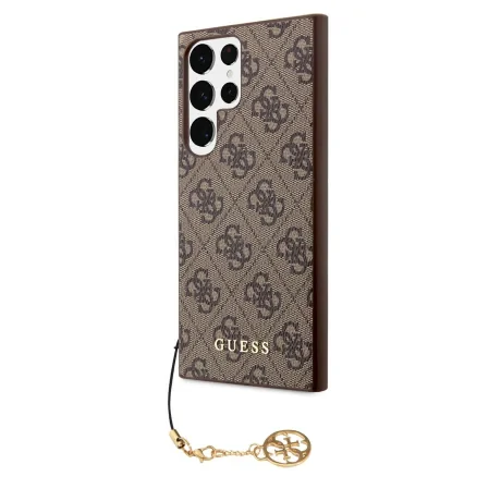 Husa Guess 4G Charms pentru Samsung Galaxy S23 Ultra Brown