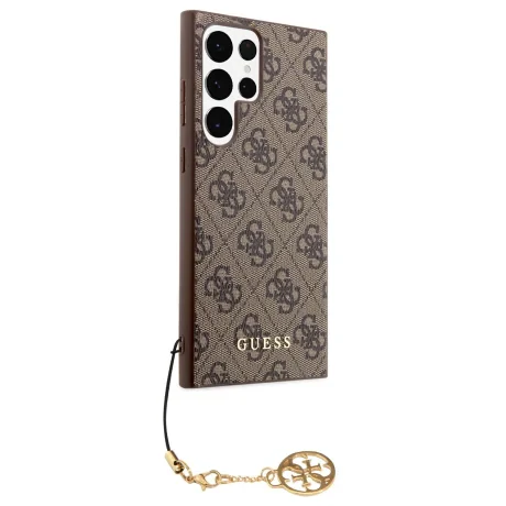 Husa Guess 4G Charms pentru Samsung Galaxy S23 Ultra Brown