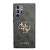 Husa Guess PU 4G Metal Logo pentru Samsung Galaxy S23 Ultra Grey